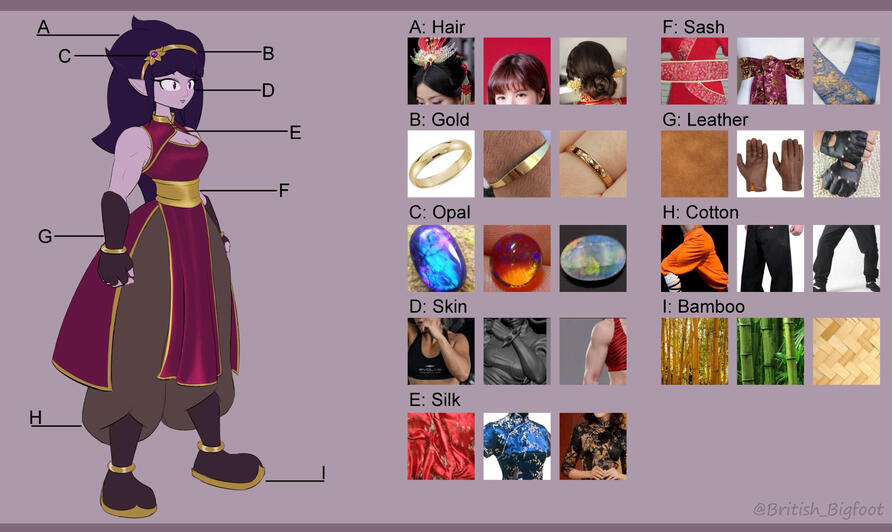 Lucy Material Sheet